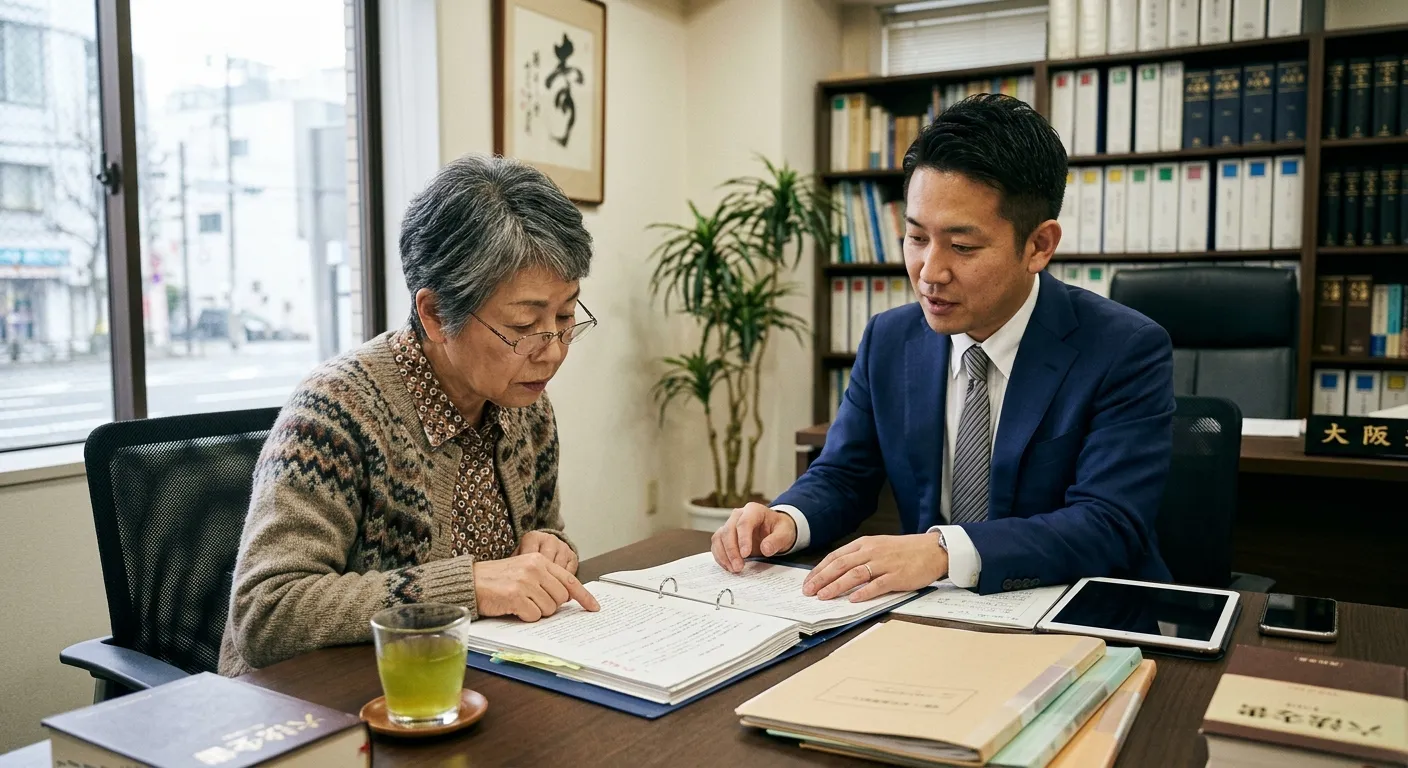 弁護士に相続の相談をする日本人のイメージ