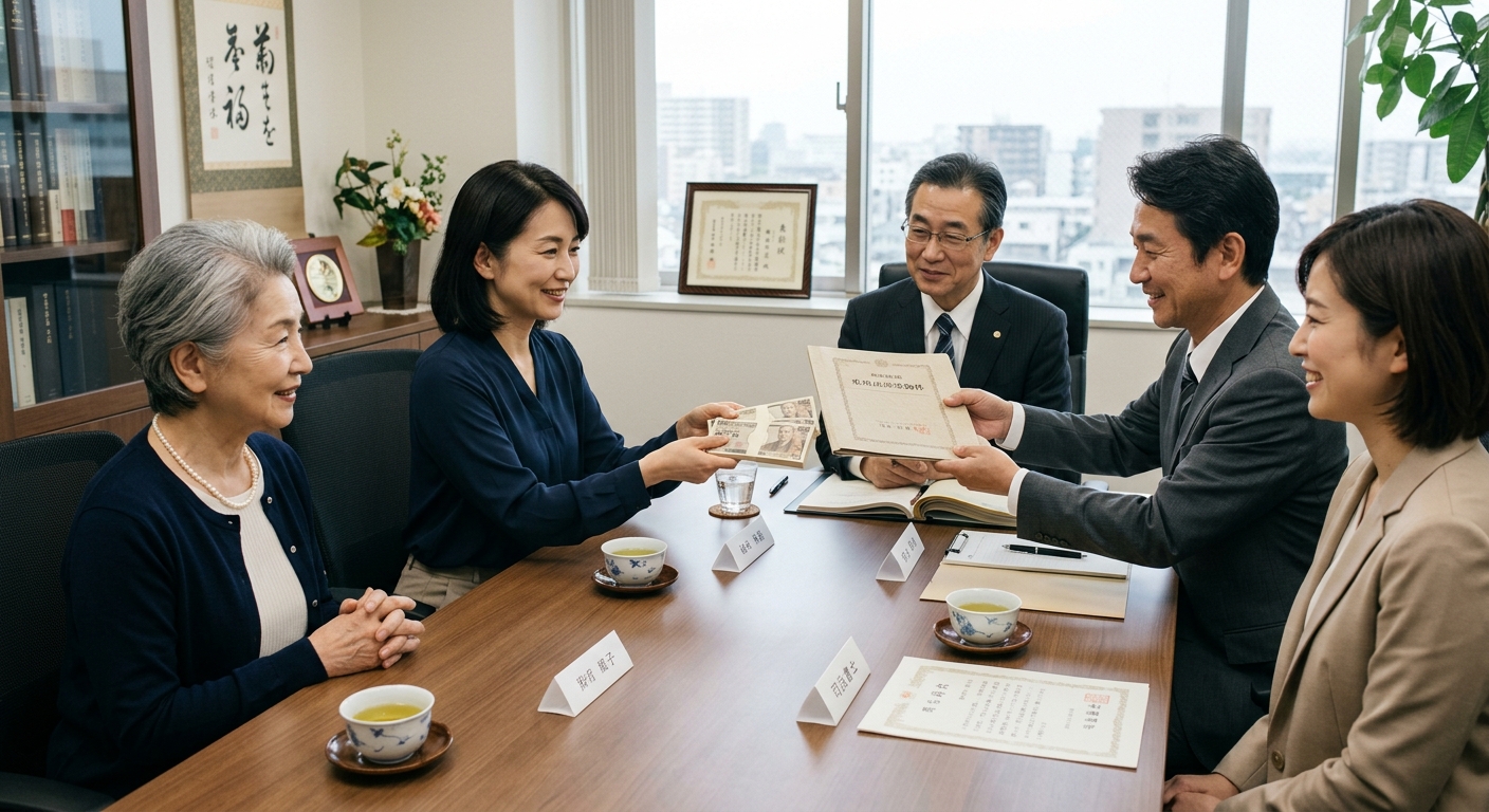 代償分割で不動産を一人が取得するイメージ
