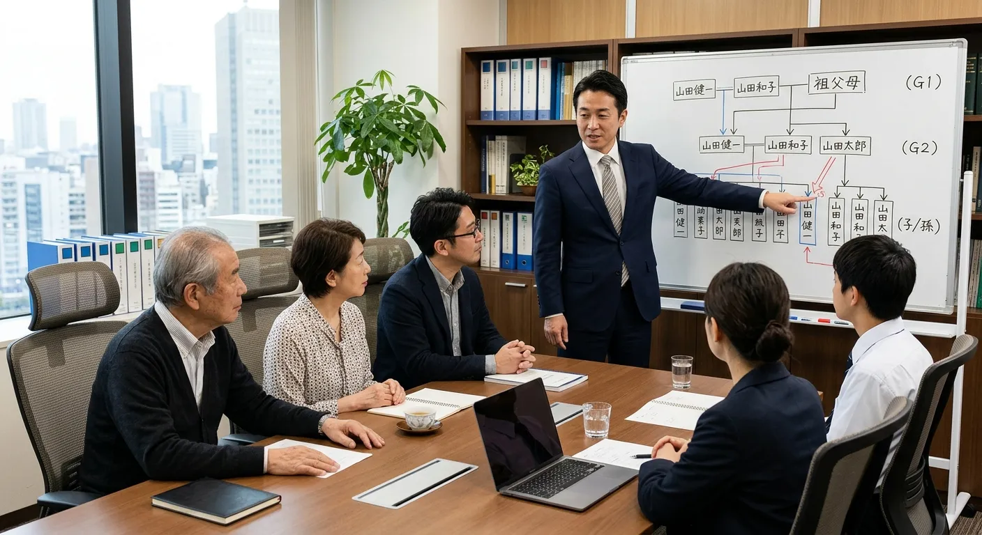 代襲相続の仕組みを示す図のイメージ