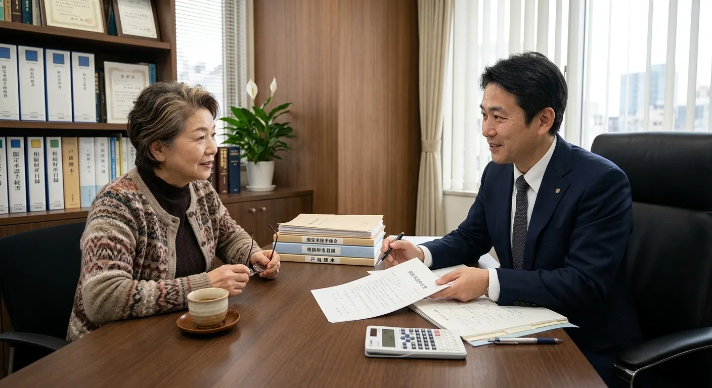 弁護士に限定承認の手続きを依頼するイメージ