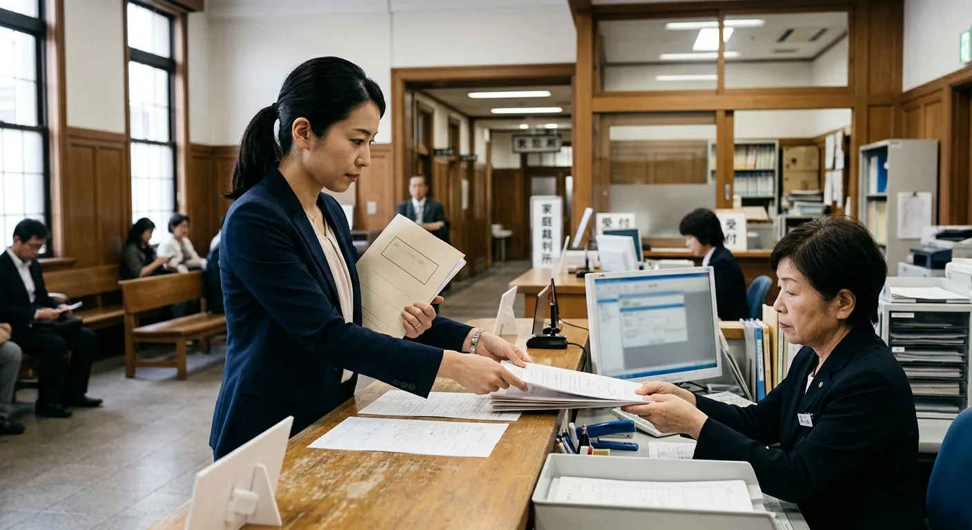 家庭裁判所で限定承認の申述をするイメージ