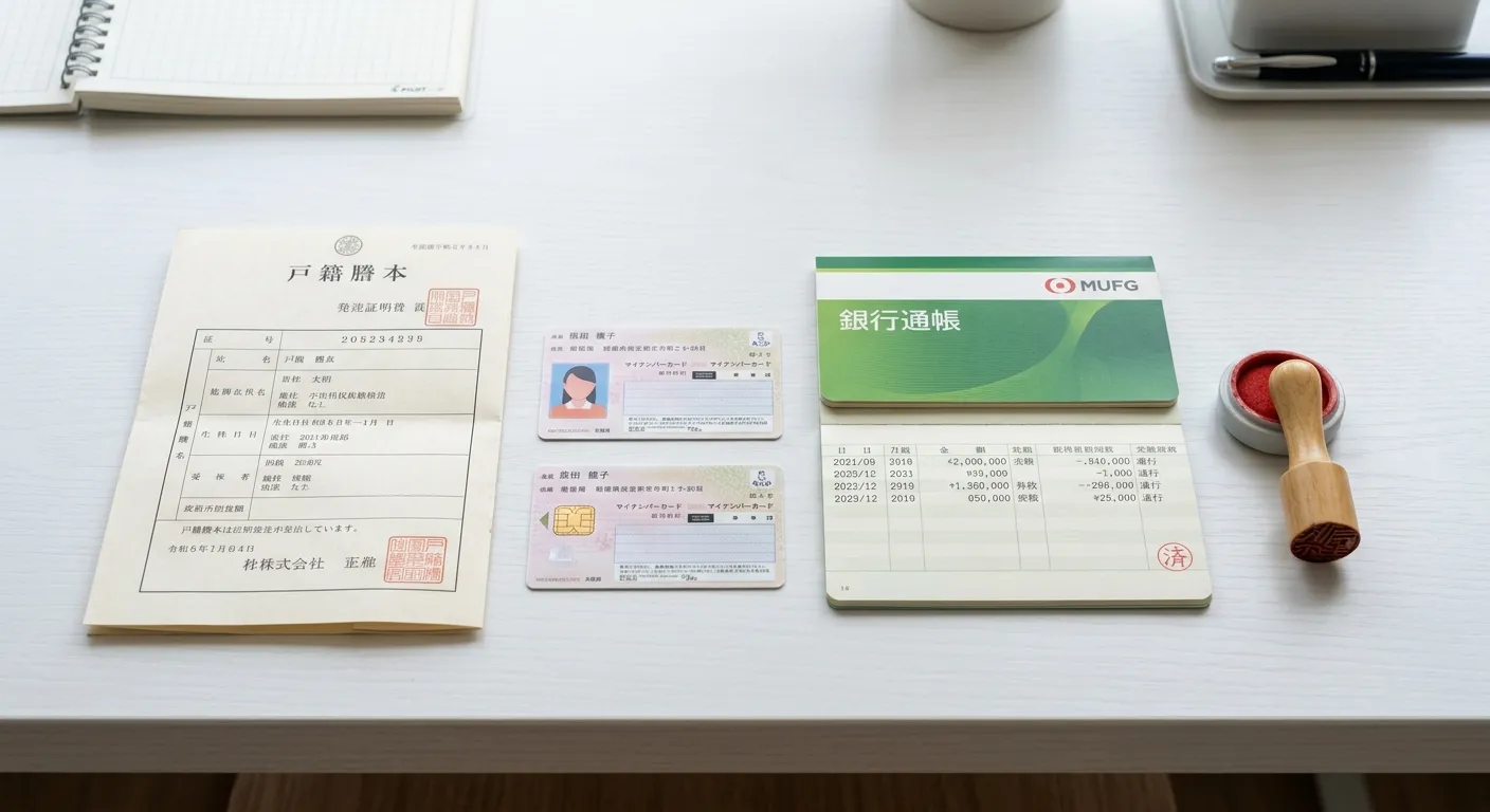 銀行口座の相続に必要な書類一式