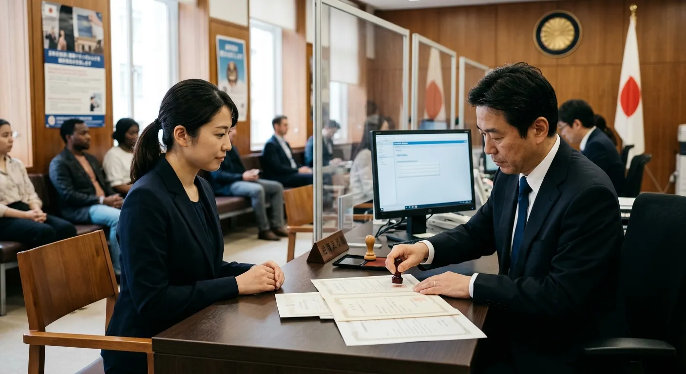 在外公館でサイン証明を取得するイメージ