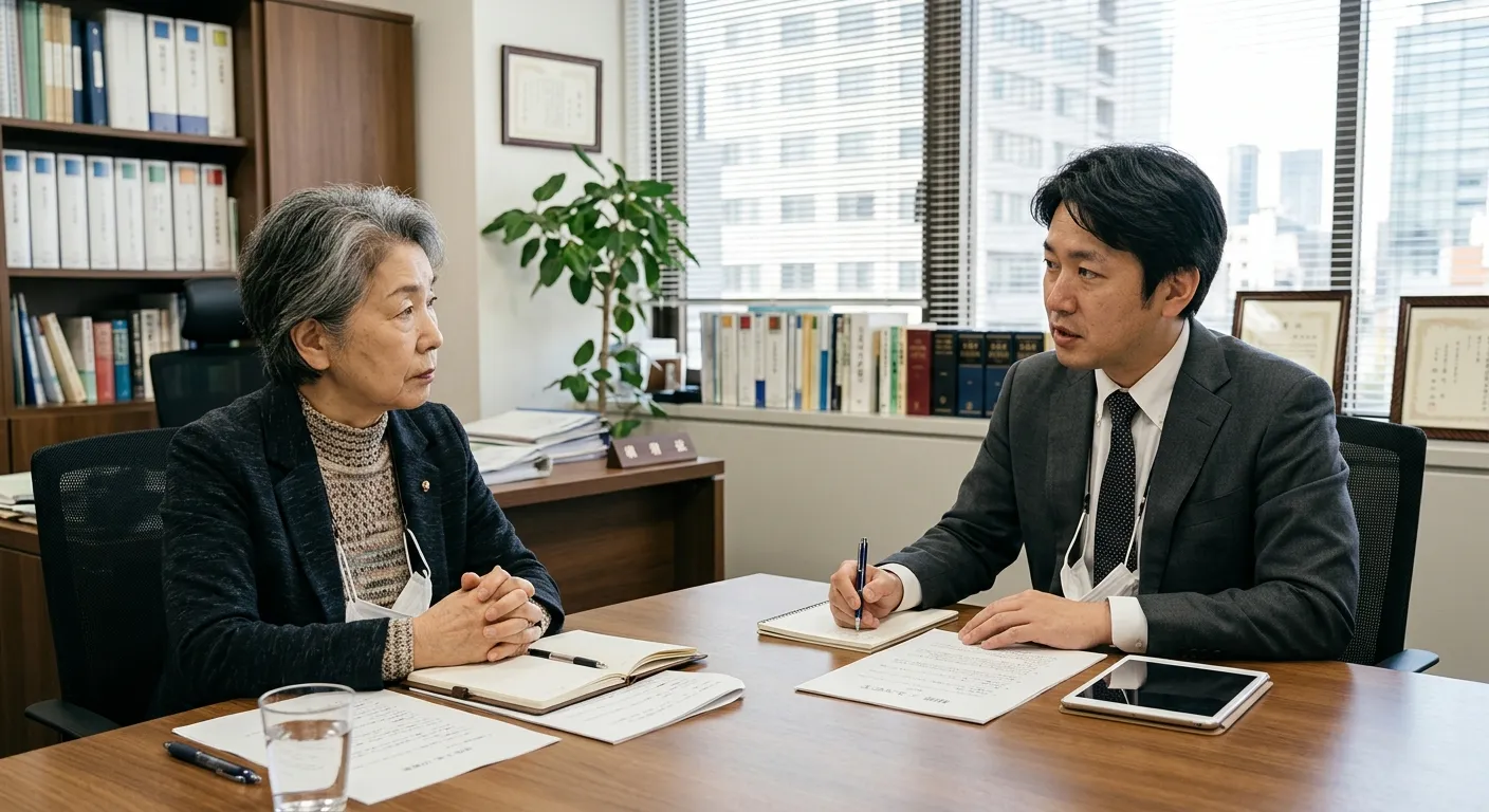 弁護士に相談する日本人のイメージ