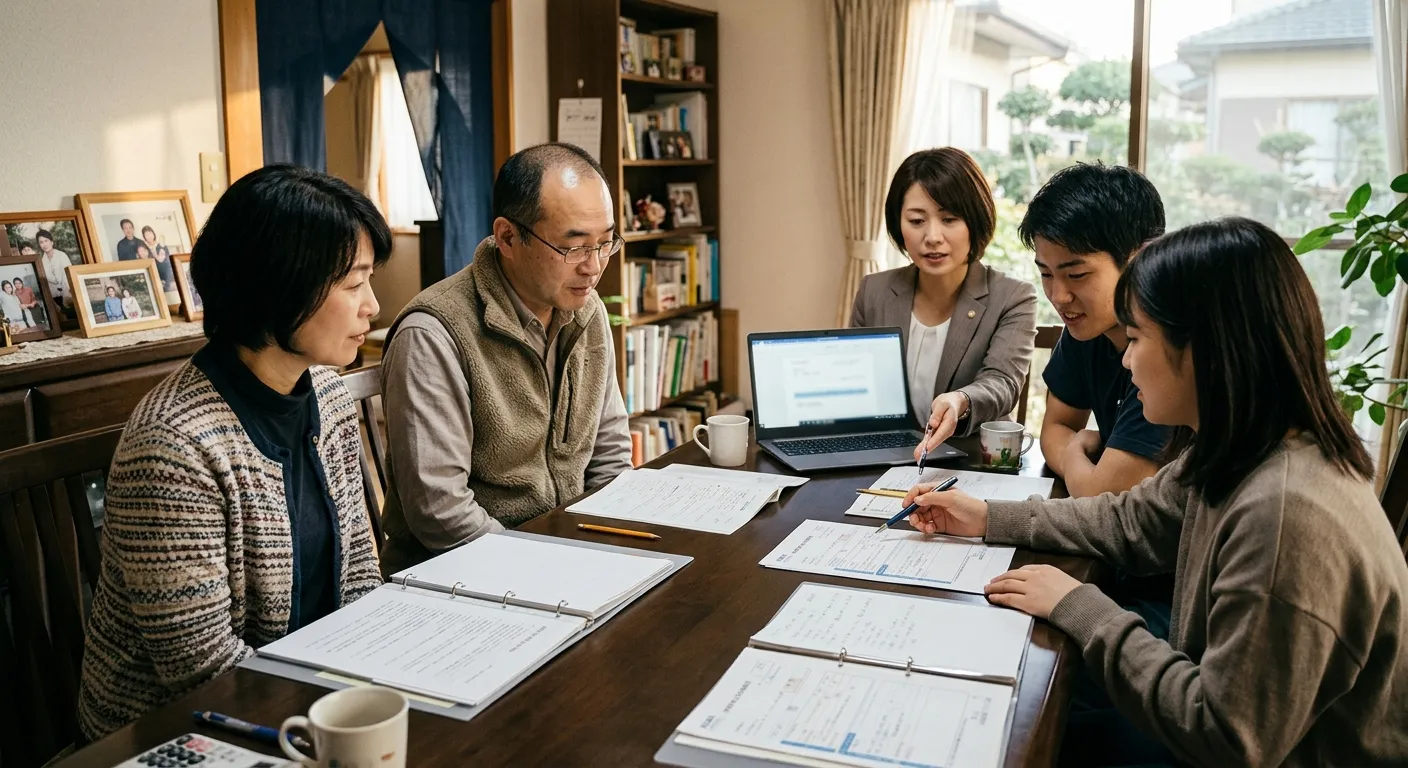 準確定申告の手続きを行う相続人のイメージ