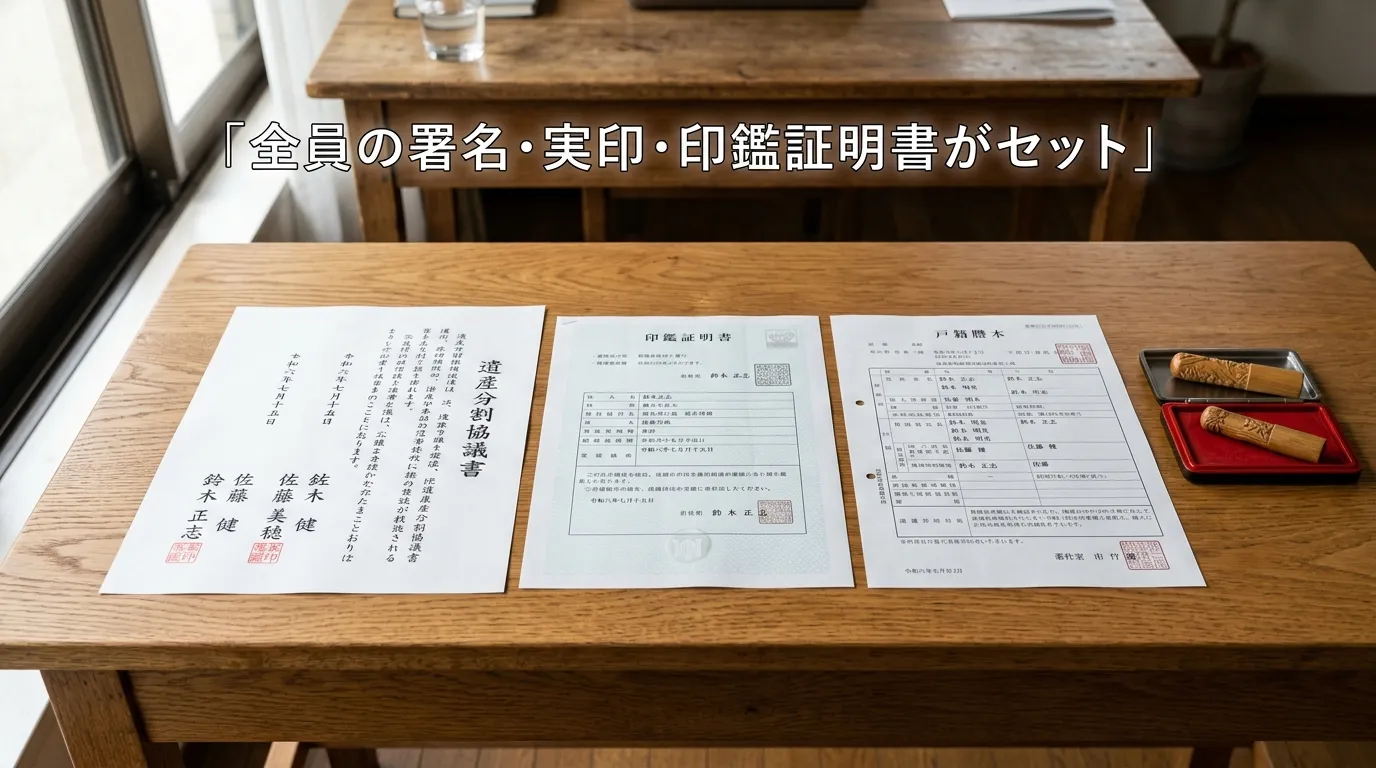 遺産分割協議書と必要書類一式