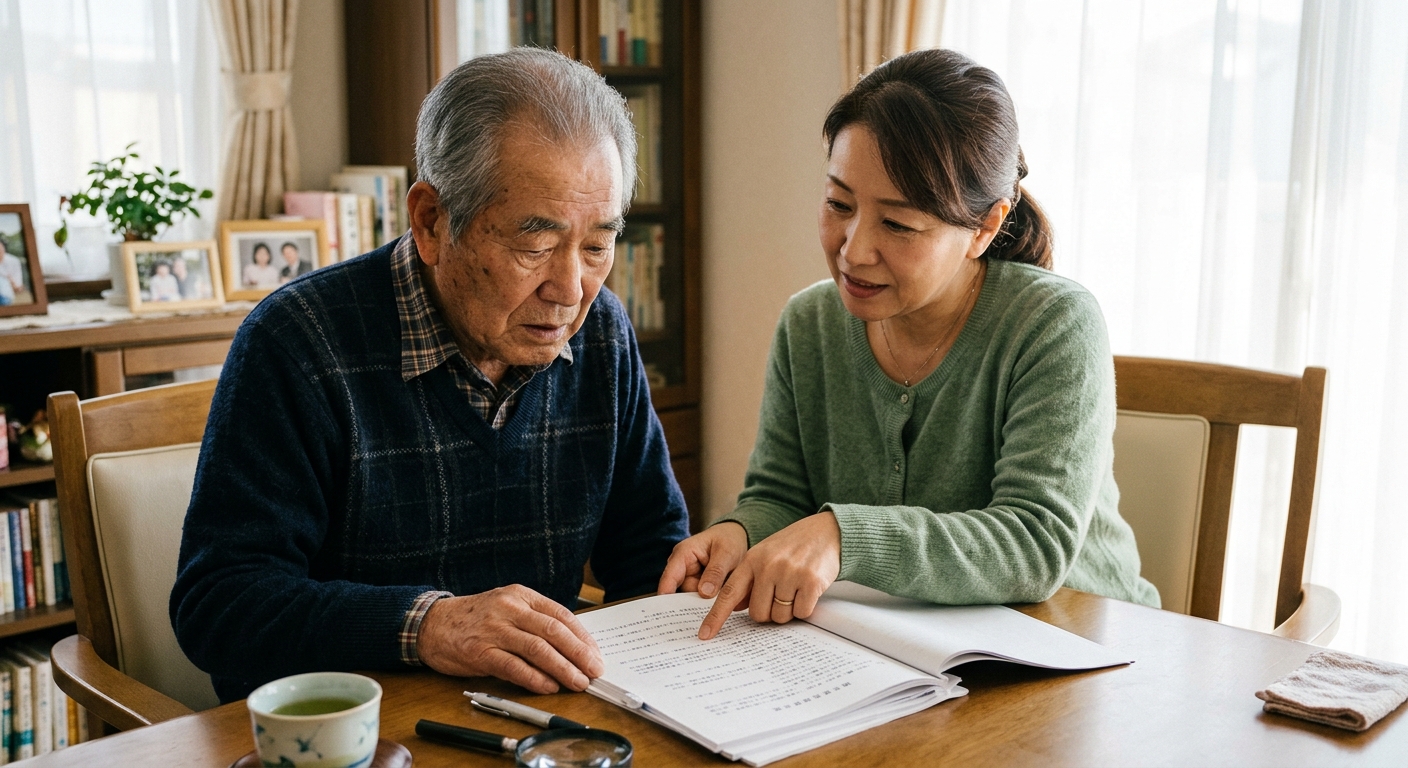 認知症の相続人と遺産分割手続きのイメージ
