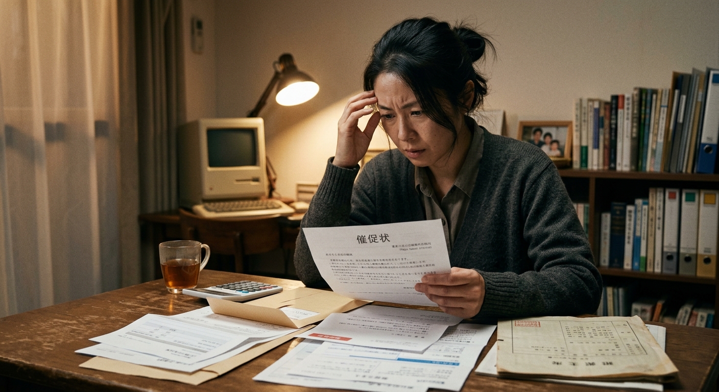 親の借金を知らずに相続してしまった場合を考える日本人のイメージ