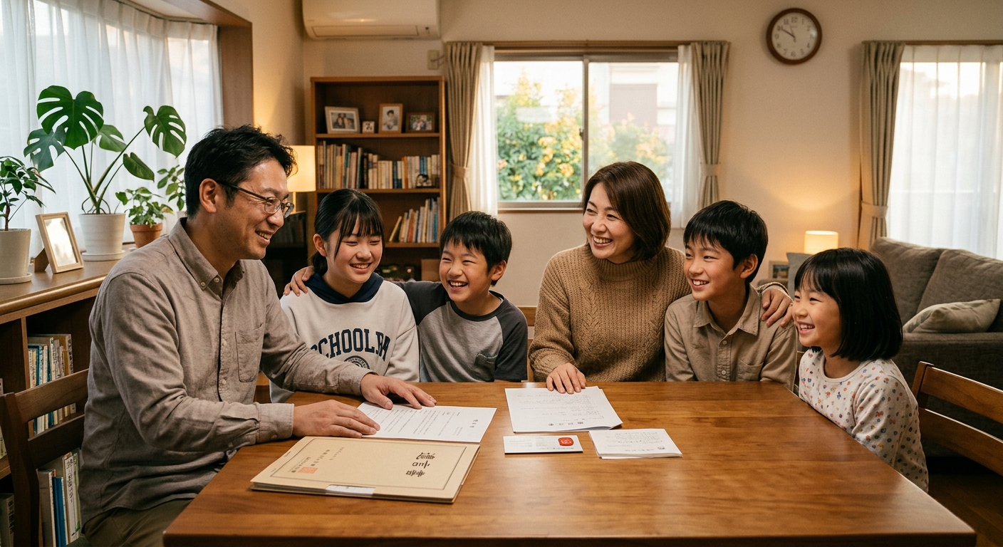 再婚家族と連れ子の相続について考えるイメージ