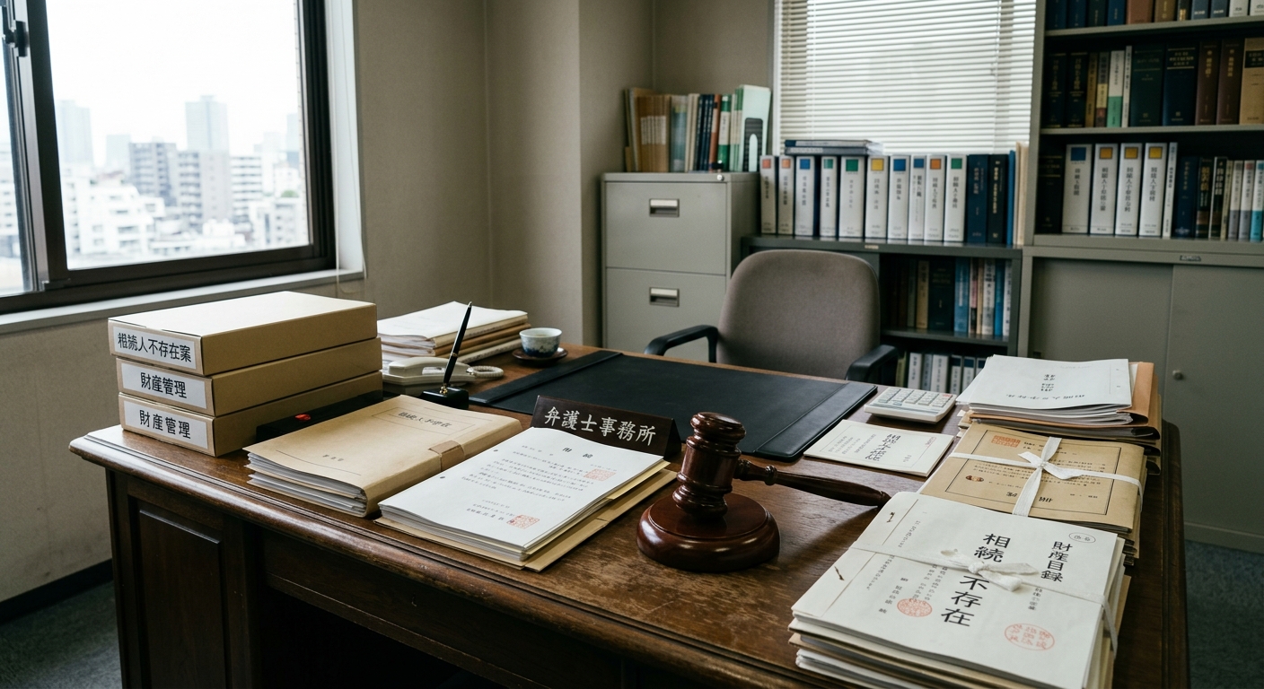 相続人が存在しない場合の手続きのイメージ
