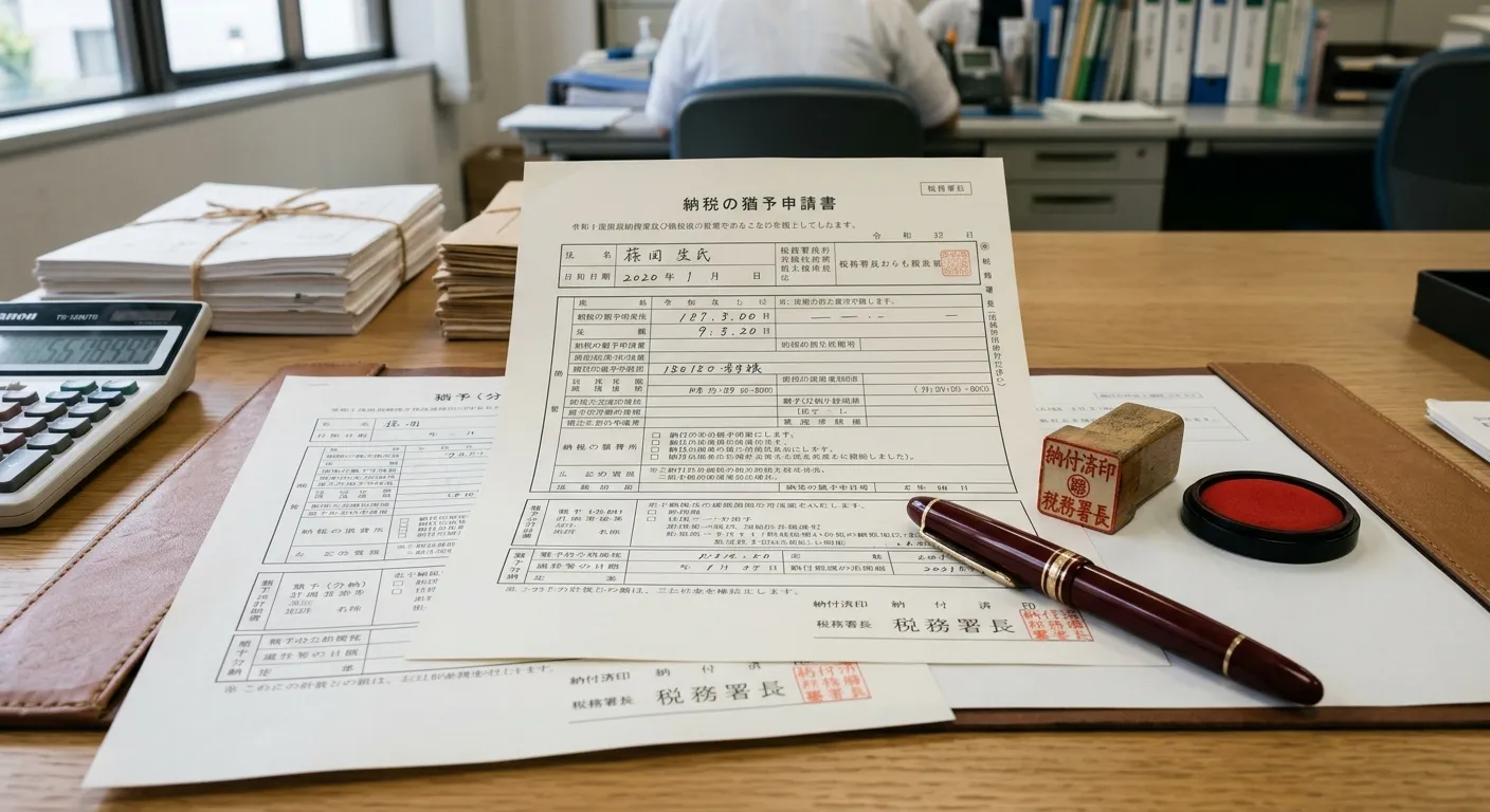 相続税の延納申請書類のイメージ