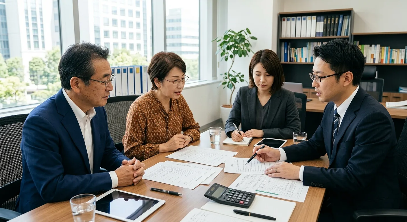 税理士に相続税の計算を相談するイメージ