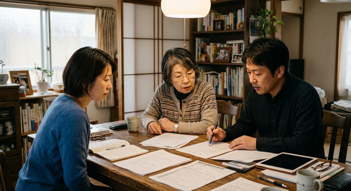 遺言書がない場合の相続手続き｜家族で遺産分割を話し合う