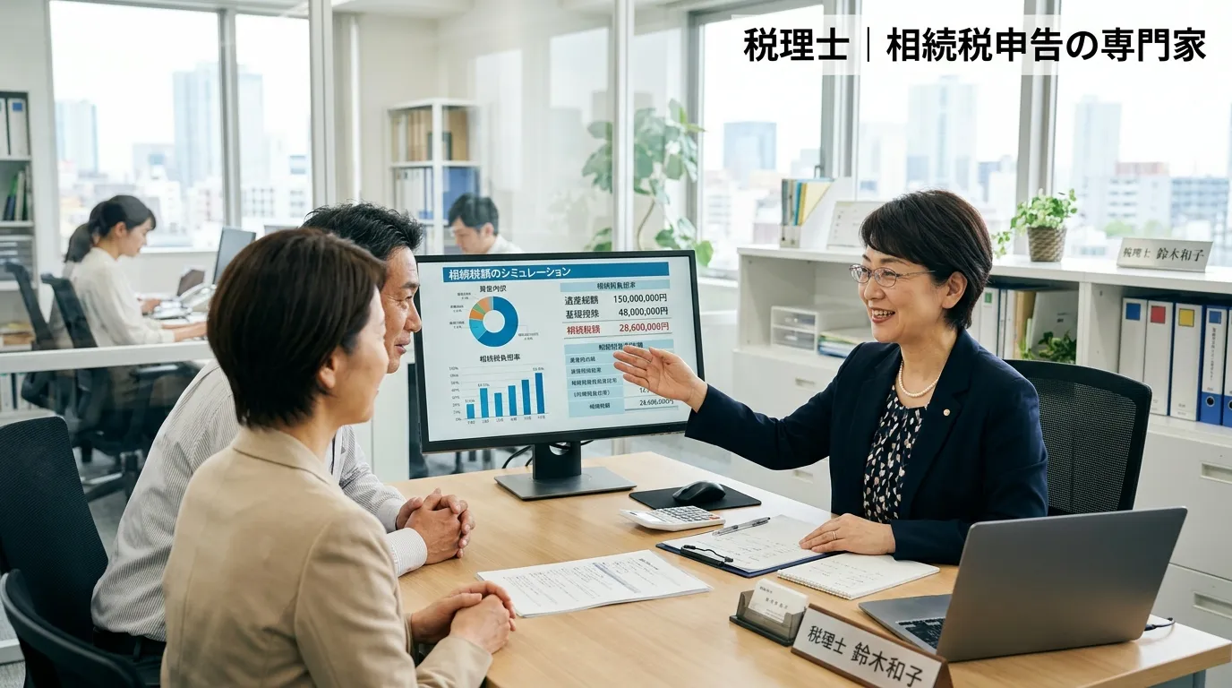 相続税を説明する税理士